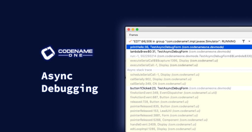 Async Debugging with IntelliJ IDEA